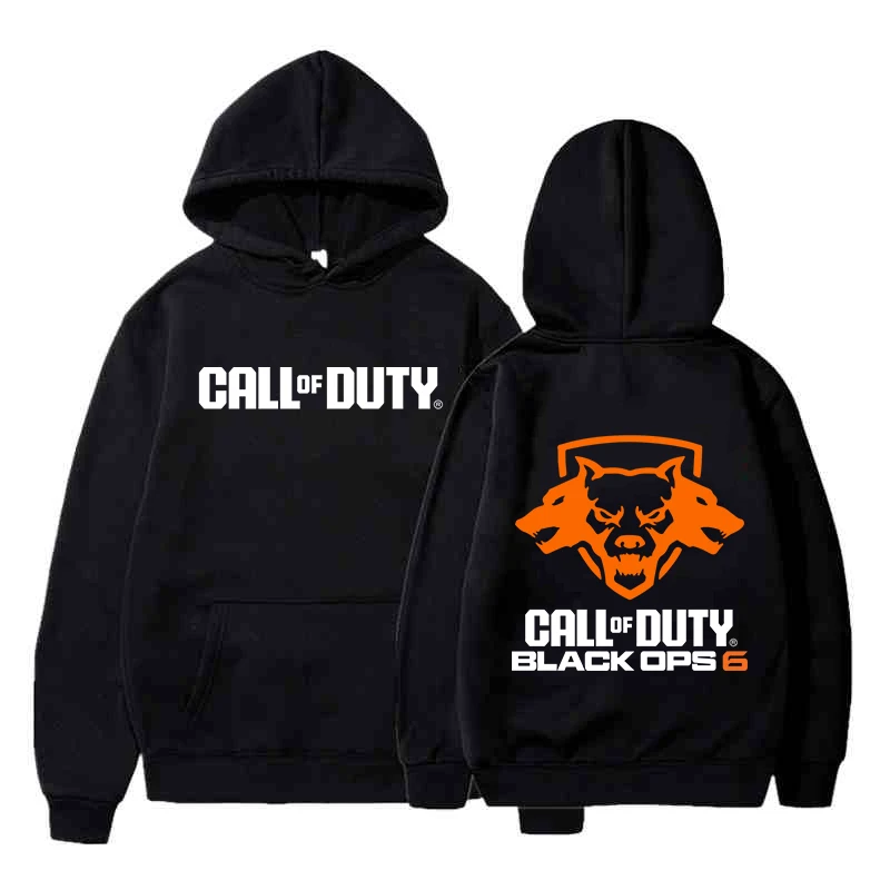 Vintage Style Call of Duty Black Ops 6 Hoodie Men/women Hoodies Harajuku Sweatshirts Unisex Clothes Long Sleeve Loose Pullover