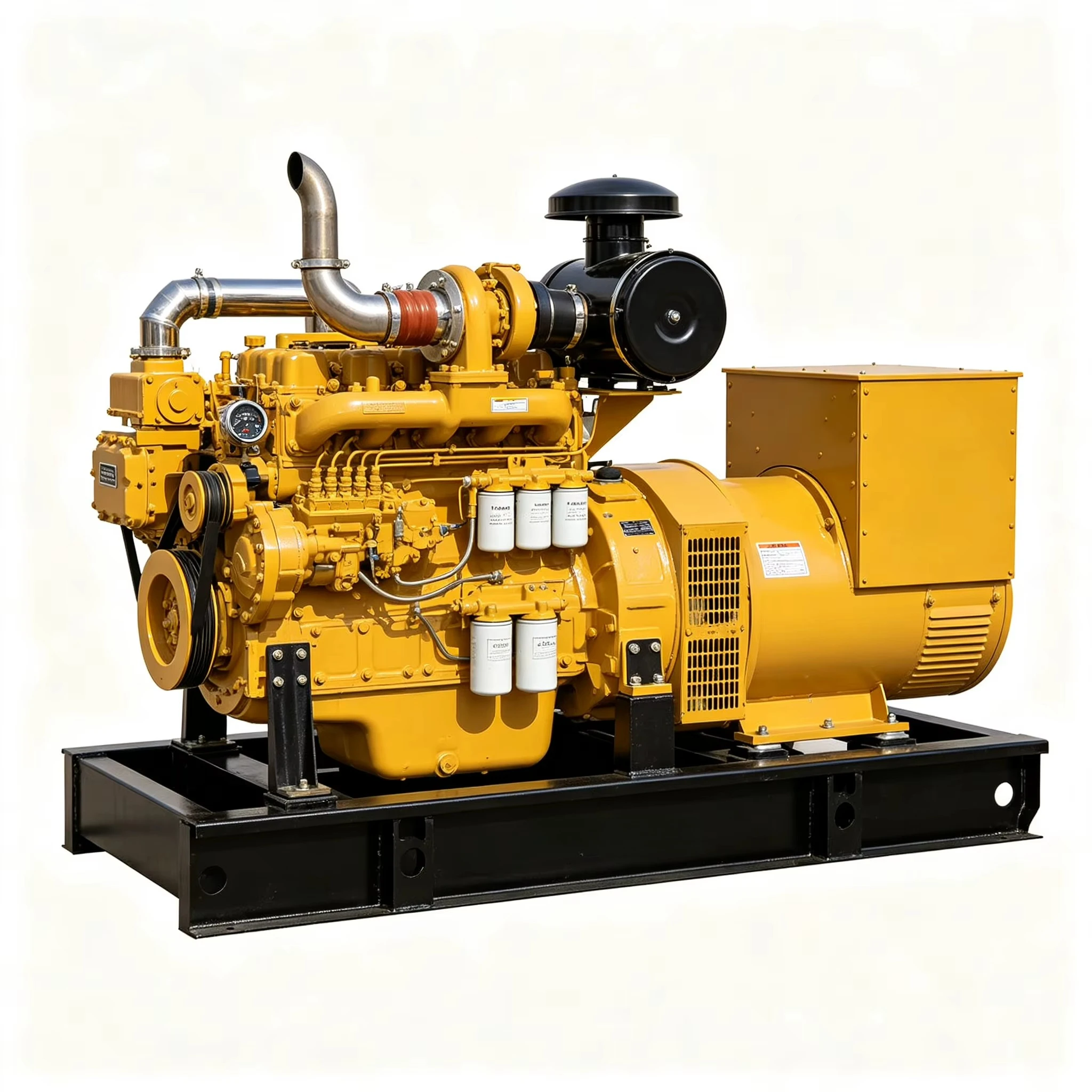 Factory Direct Supply Turbo Water Cooled 1500rpm No ECU Easy Repair Mining Agricultural Emergency Diesel Generator Set