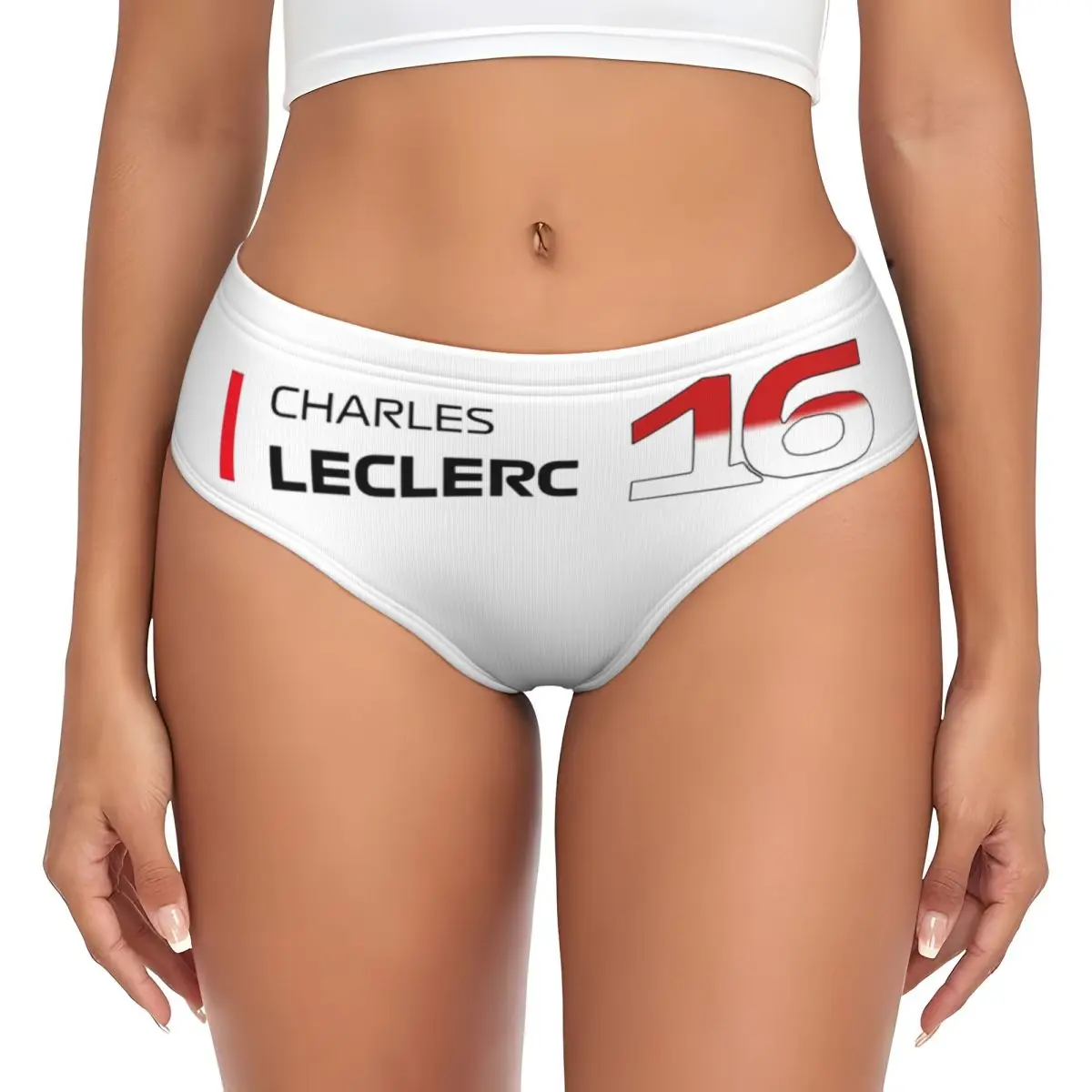 Custom Charles Leclerc F1 Panties Briefs Women's Comfort Briefs Underwear Breathable Female Underpants