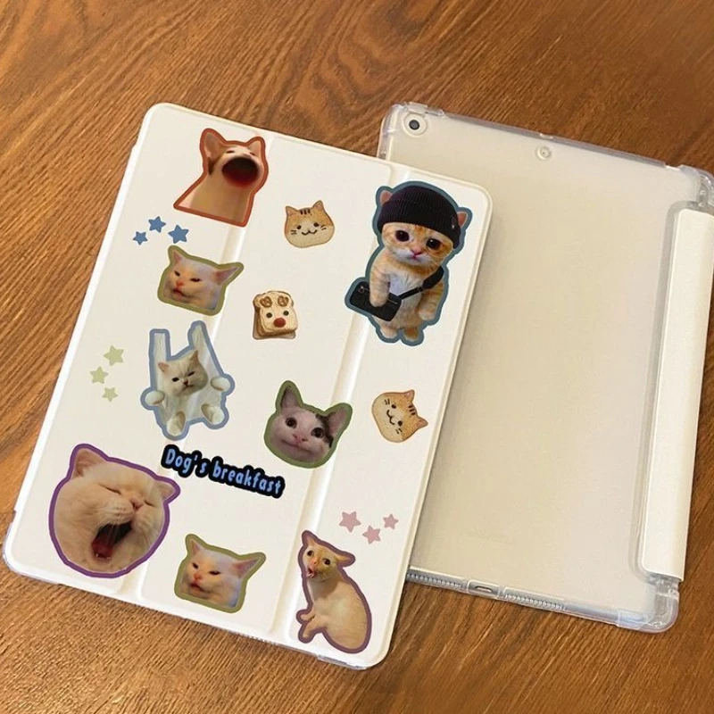 Kitten Emoticons Smart Case with Pen Holder for Redmi Pad SE 11 Xiaomi Pad 5/5Pro 6/6Pro 11 Inch Xiaomi Pad 7/7Pro 8/8Pro 11.2