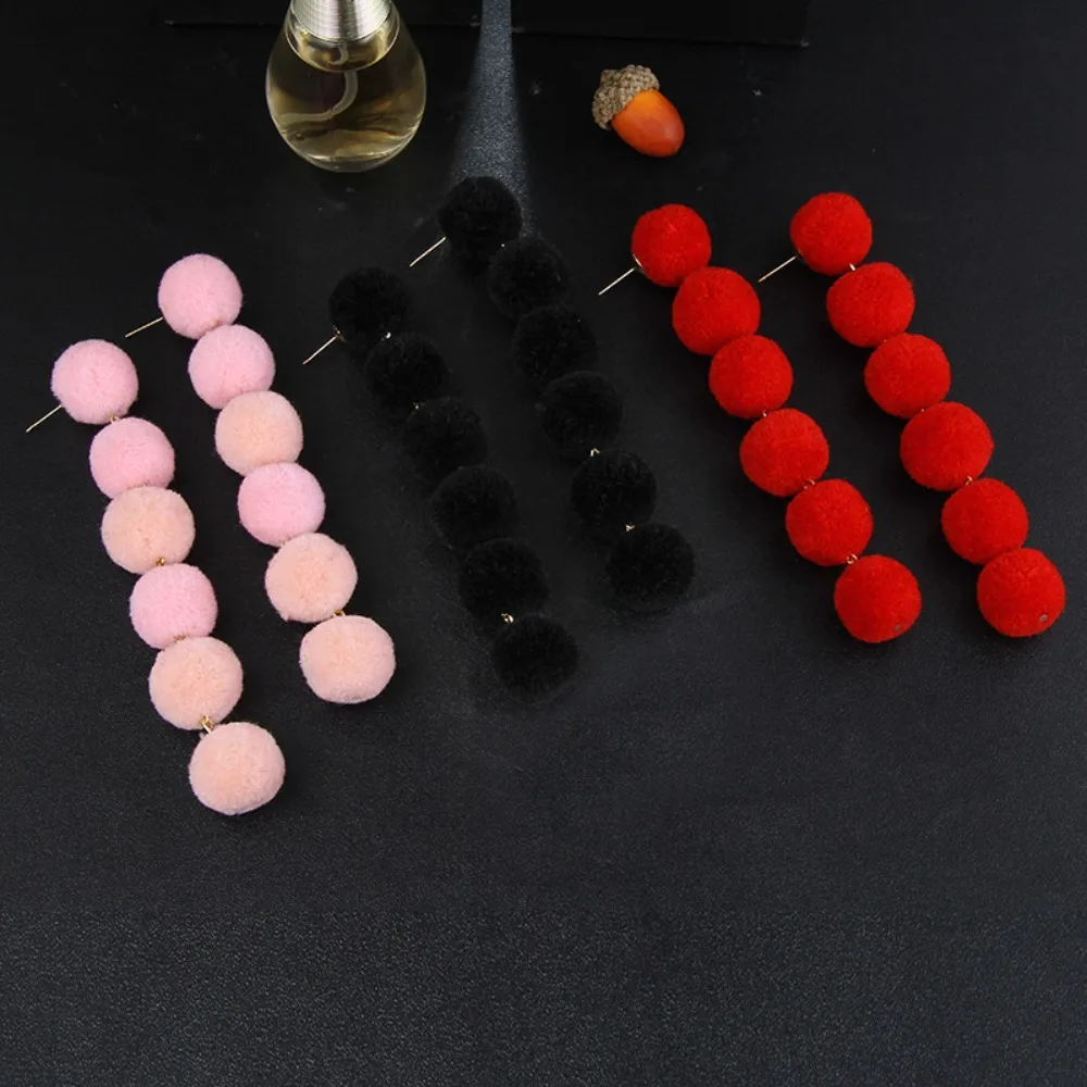 1pair Korean-style Long Imitation Pearl Pendant Fashionable and Unique Multi-purpose Trendy Women's Ear Stud Earrings