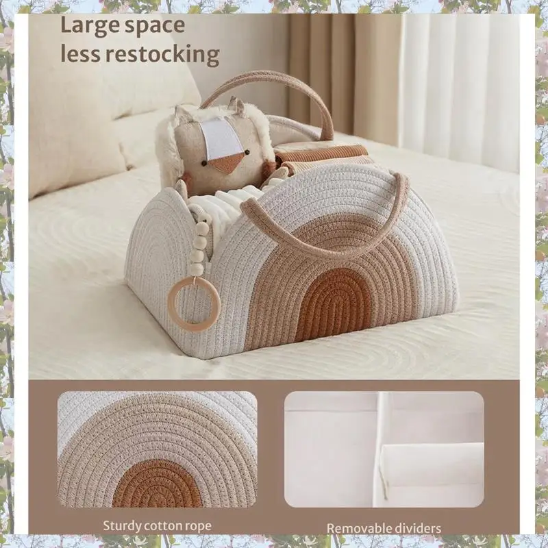 T84C-Large Baby Shower Box For Newborn Necessities, Portable Mummy Bag For Baby Products And Large-Capacity Diaper Bag. - Image 4