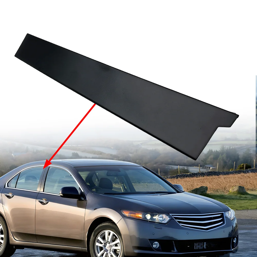 

1pc Front/Rear Door Window B Pillar Molding Cover for Honda Accord 2008 2009 2010 2011 2012 2013 Matte Black 72470-TA0-A01