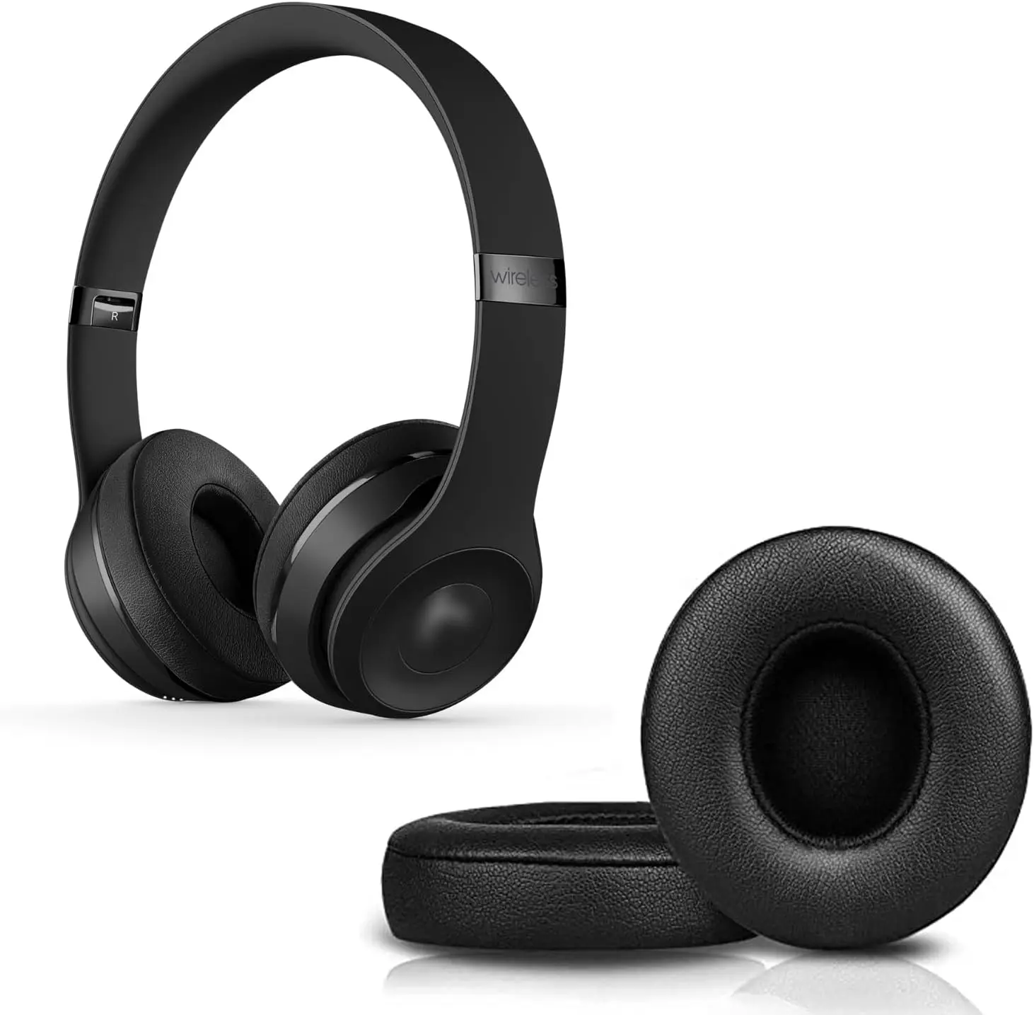 Beats Solo 2およびSolo 3の交換用イヤパッド、ワイヤレスヘッドフォン、交換用イヤパッド、クッション、ヘッドフォンカバー