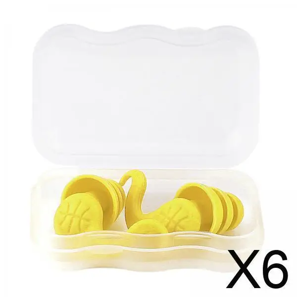 

Waterproof Swimming Ear Plugs Reusable Silicone Noise Prevention Ear Protection Tools for Adults Pool Surfing