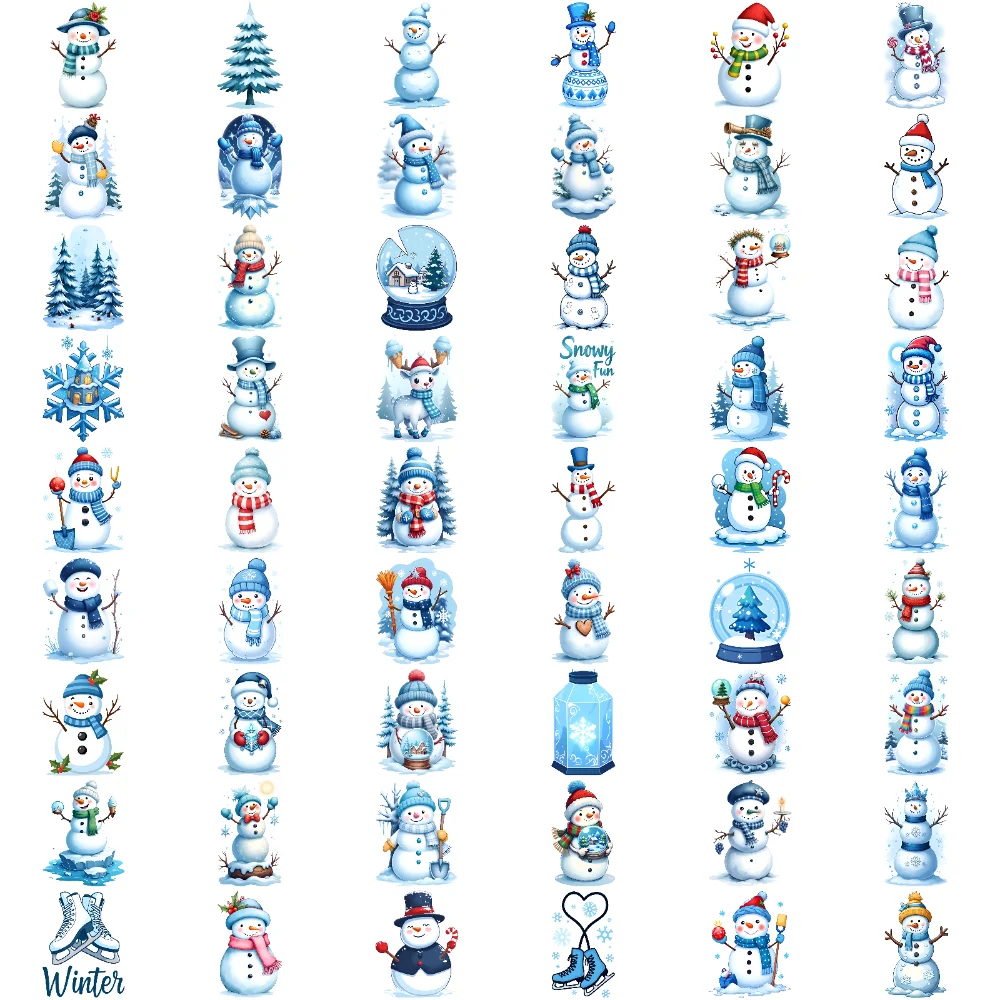 54pcs Waterproof Temporary Tattoo Sticker Snowman Body Art Arm Fake Tattoos Stickers Semi Permanent Tattoo for Men Women