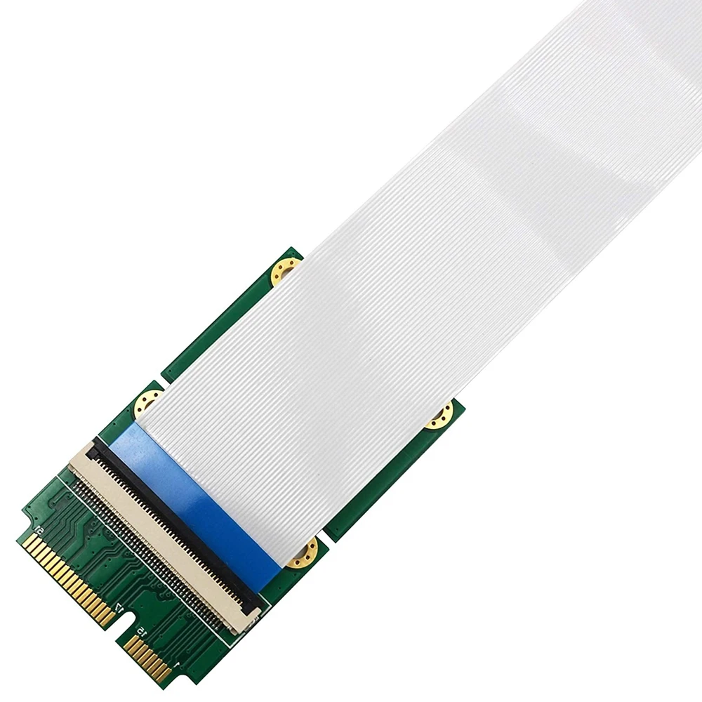Mini PCIe a Mini PCIe Mini PCI-E extensor FPC 10/20/30CM tarjeta de red extender SSD extender adaptador de extensión