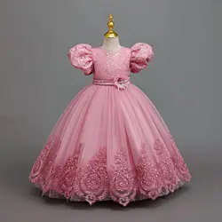 4-12 years old flower boy wedding dress evening dress sequins long Halloween girl dress Christmas performance host speeches