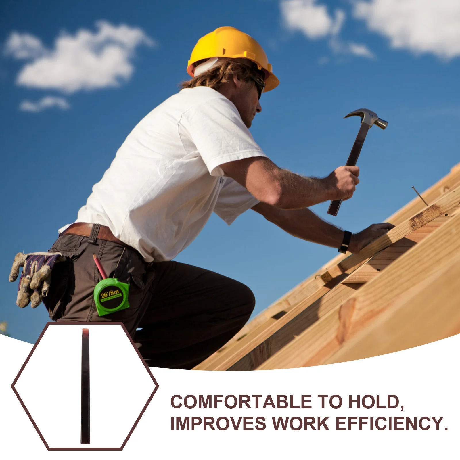 

Hoe Handle Wooden Replacement Durable Comfortable Grip Tools Handle for Garden Work Woodworking Projects for Garden Work