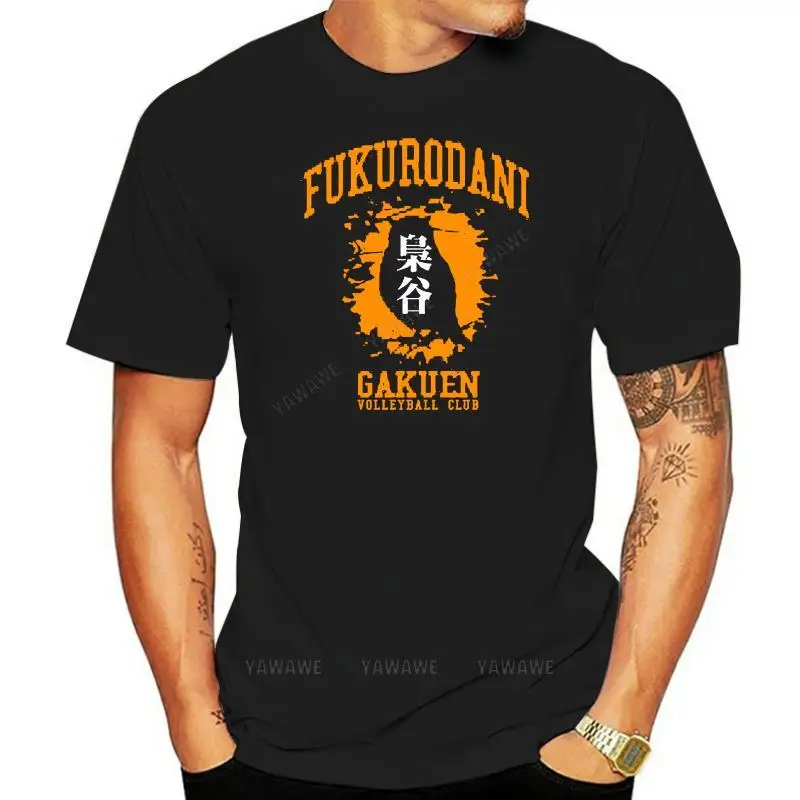 Mens brand fashion tshirts Summer Tee-shirts Fukurodani Gakuen VolleyBall T-shirt S-5XL Tee unisex T SHIRT black male casual top