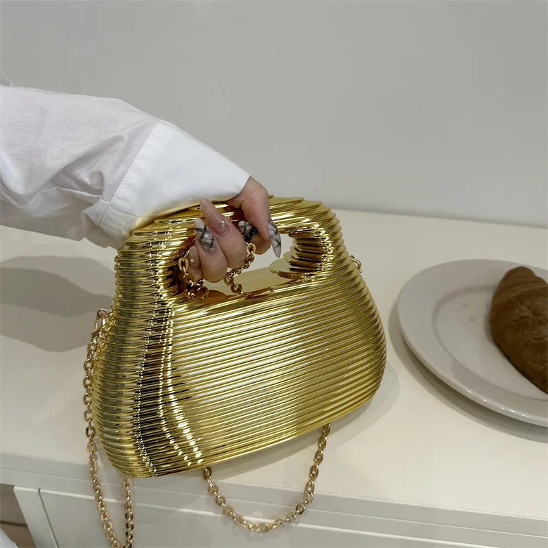 

Acrylic CHAINS Fashion Shoulder Bags Shiny Exquisite 2025 High Quality Bags for Women Glossy Hot Trendy Hard Crossbody Bags