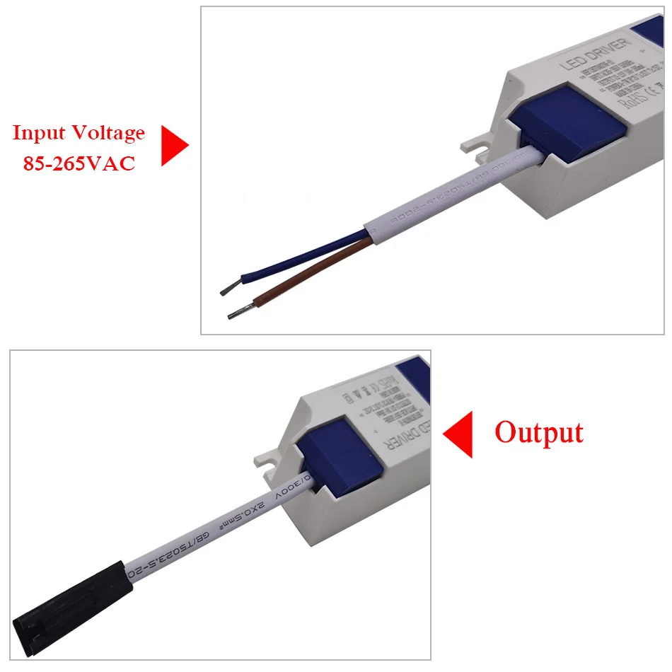 Constant Current External LED Driver 1-3W 8-12W 18-24W 300mA Isolation Lighting Transforme 85-265V  for LED Ceiling Downlight