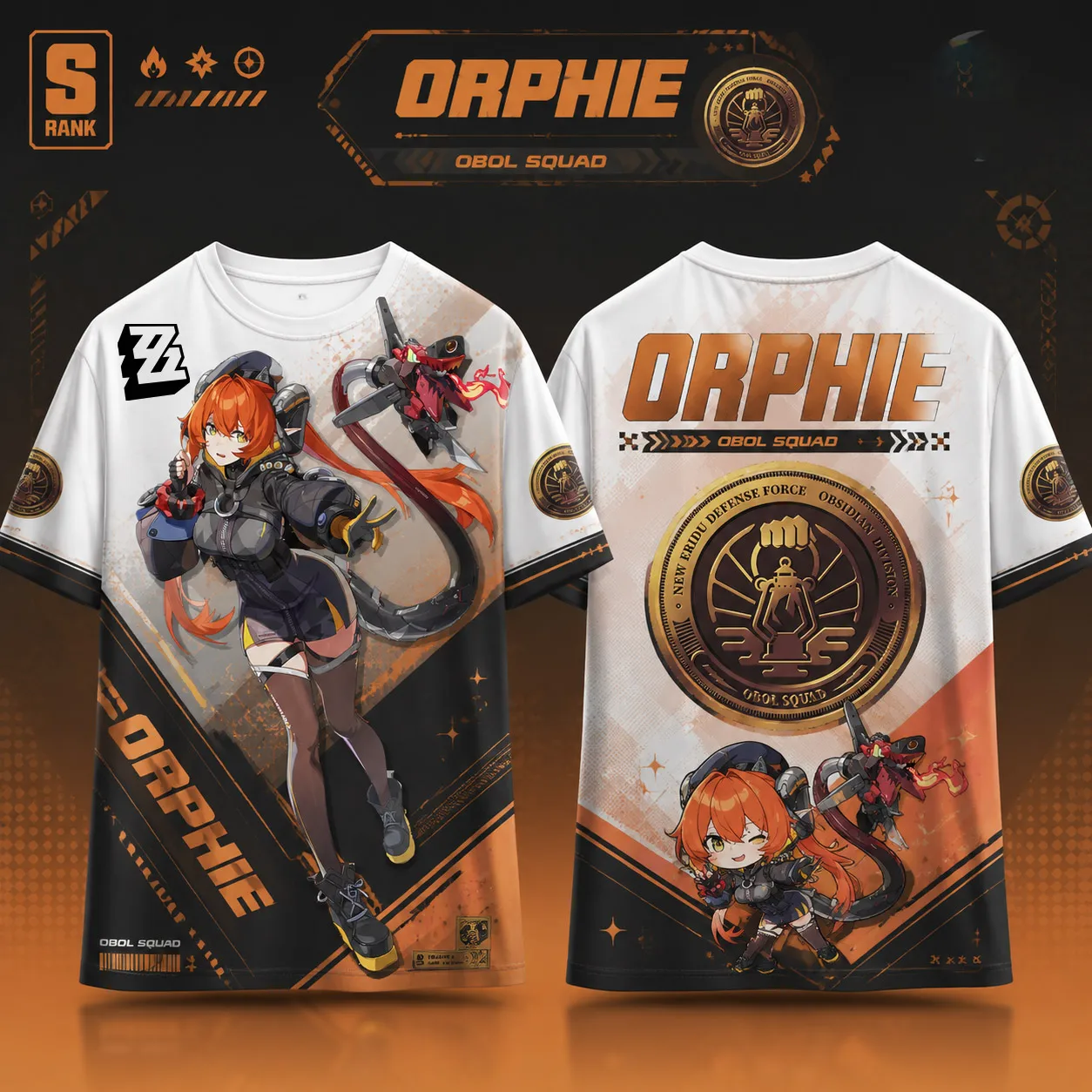 Zenless Zone Zero ZZZ TShirt Orphie Magnusson & Magus,Seed,Trigger,Soldier 11 All Over Print Jersey, Breathable Quick Dry Tee