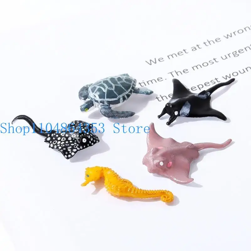 

652F микропейзажная модель морских животных, наполненная смолой, море ручной работы для модели черепахи