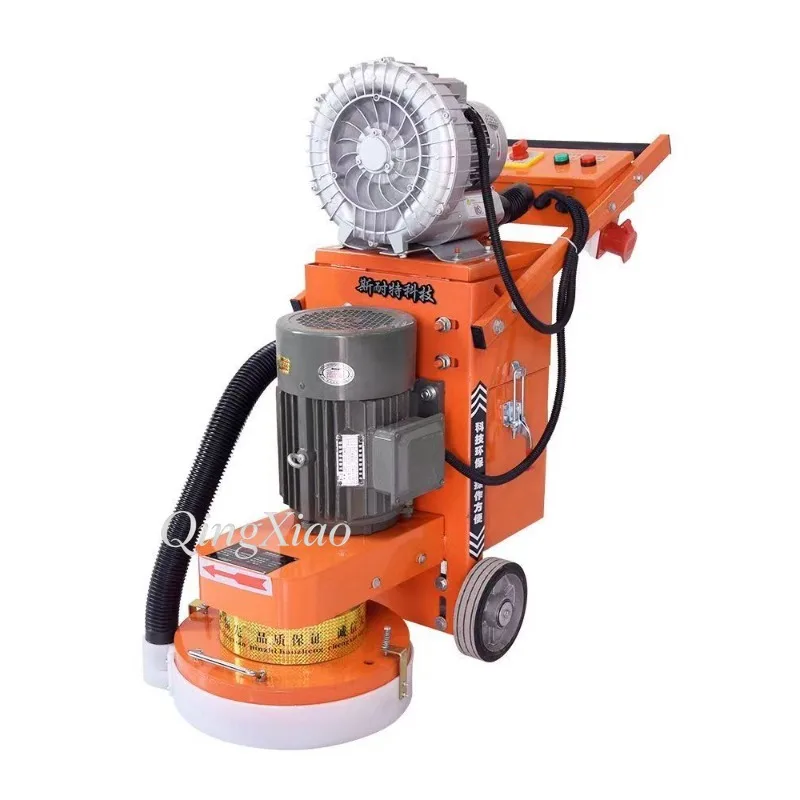 Multifunctional Floor Grinder Polisher With Vacuum System For Epoxy Concrete Curing And Iron Plate Rust Cleaning Jobs