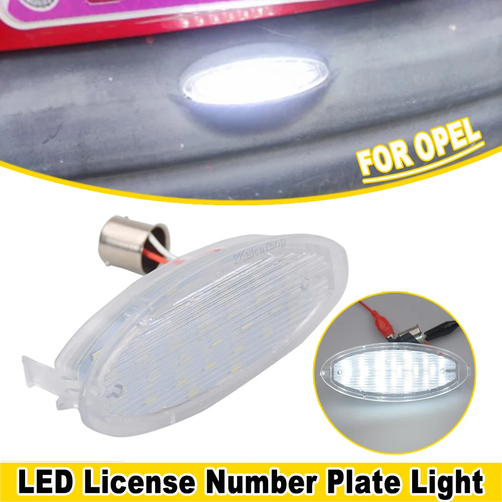 Car LED License Plate Light Lamp For Opel Astra F hatchback Corsa B Vectra B Astra Classic Corsa A-B Zafira-A