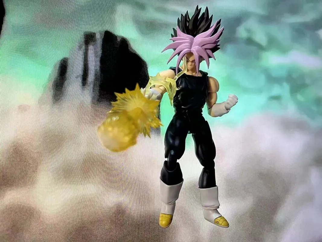Shf Dragon Ball Z Super Saiyan Trunks Gohan Fusion Multi Color Replacement Head Sculpt Hand Parts Action Figure Accessory Set view 5