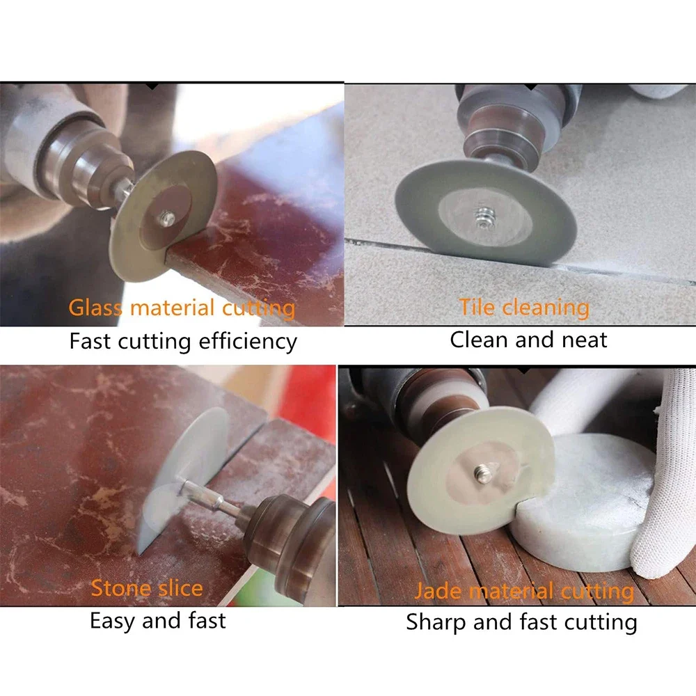 40mm Diamond Cutting Disc Abrasive Tool Coated Rotary Saw Blade Dremel Accessories Cutting Wheel for Metal Stone Woodworking