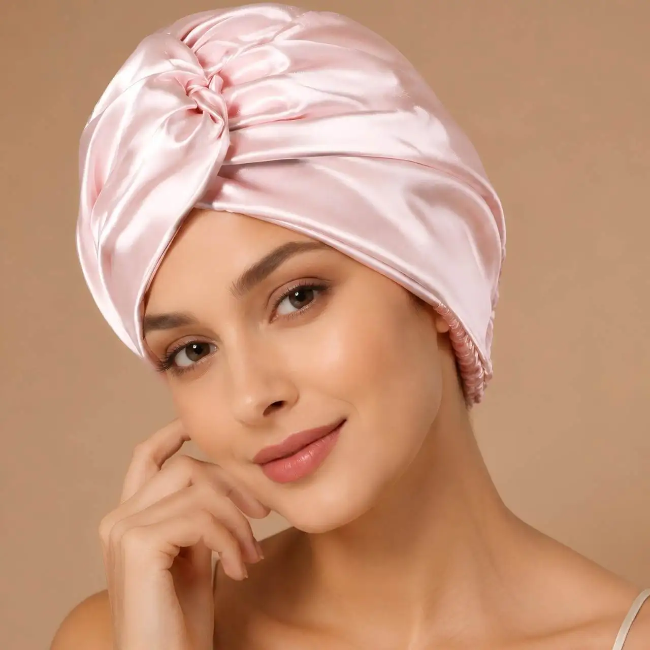 Women's Sleep Cap Non-Pressing Hair Night Sleep Hat Anti-Tangled Long Hair Tool Special for Ladies Unisex Foldable Cap