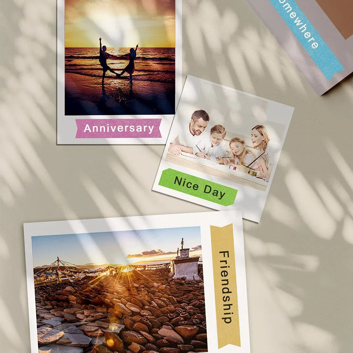 A40I 3 عبوات لشريط الملصقات باللون الأبيض على أزرق/وردي/لامع 12 مم لصانع الملصقات، مدير الملصقات 160 280