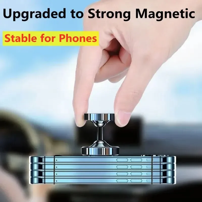 Magnetyczny uchwyt samochodowy na telefon Stojak na deskę rozdzielczą Magnes do montażu samochodowego Smartfon Mobilna obsługa w uchwycie samochodowym dla iPhone'a Samsung Xiaomi — zdjęcie 4