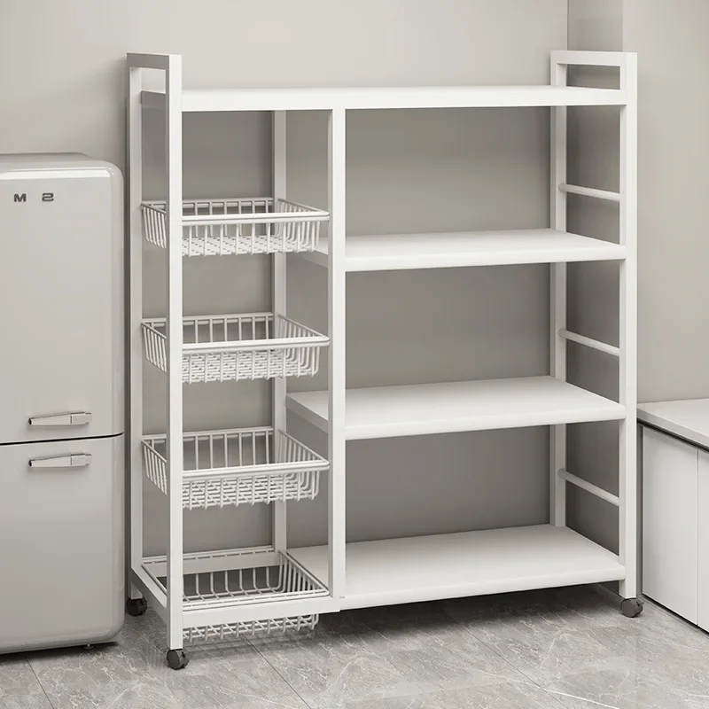 Kitchen shelves Floor-to-ceiling multi-layer household wall grocery shelves