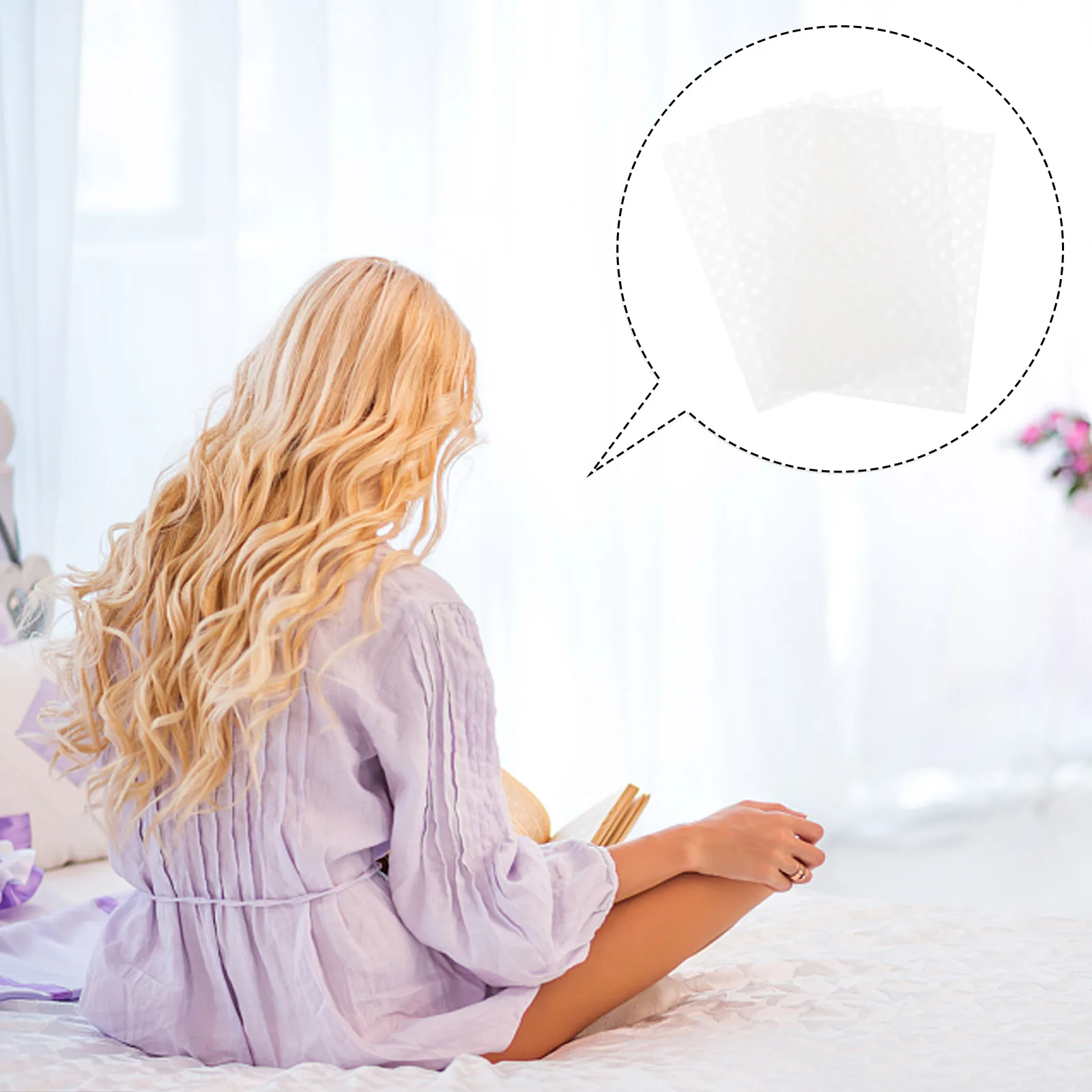 

1000 листов парикмахерской бумаги для химической завивки, надежное исполнение в влажных или сухих условиях, широко используемая для формирования химической завивки дома