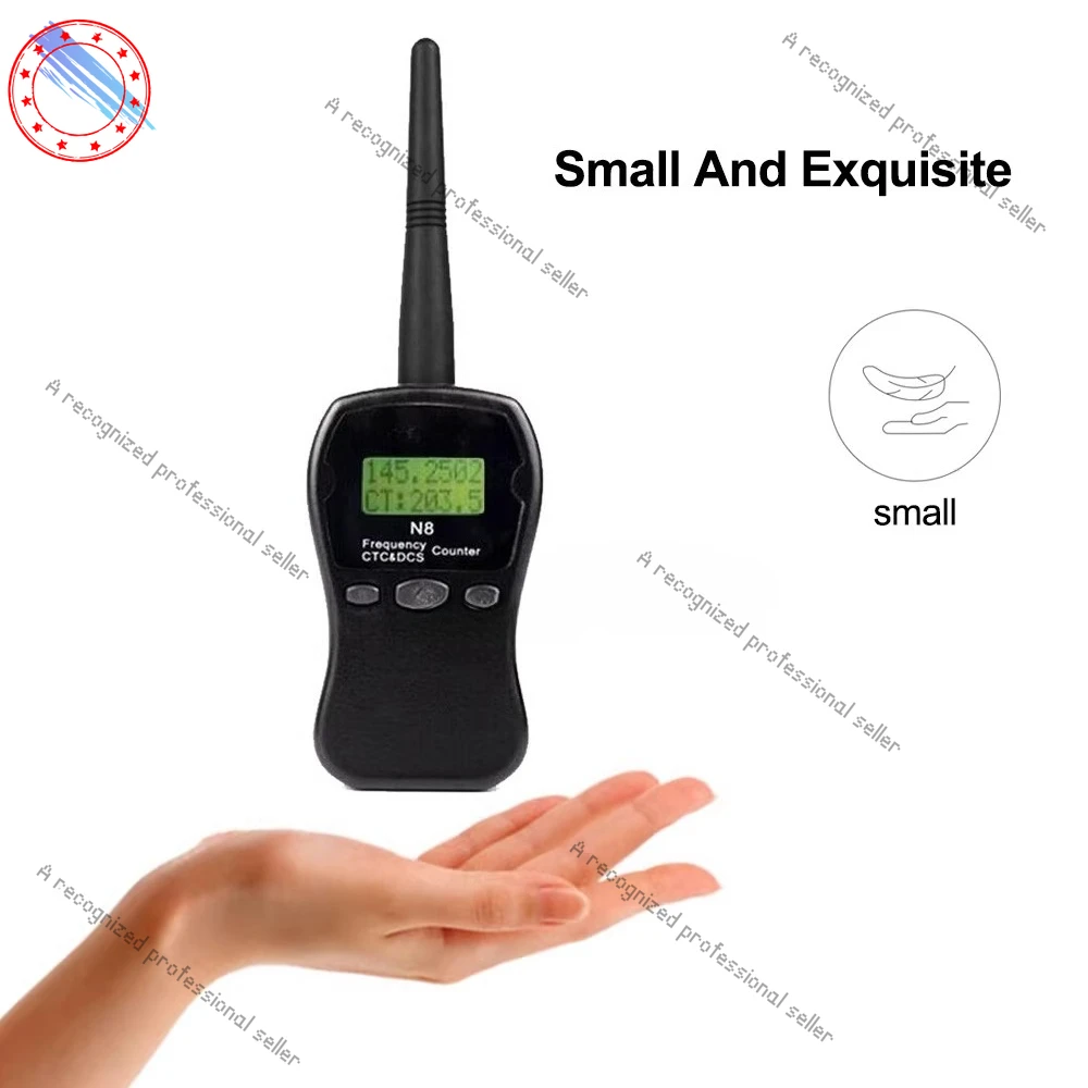 

Black frequency meter, mini digital sub-audio frequency meter helper, walkie-talkie frequency meter