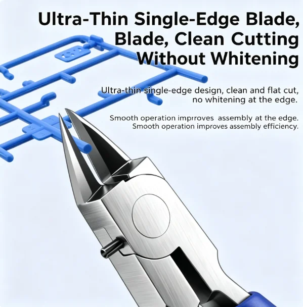 Model Nipper Single-Edged Sprue Cutter – Sharp Precision Pliers for Gundam Assembly & Handcraft Tool Set