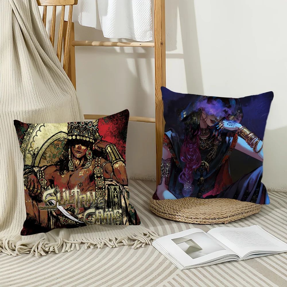 Game Sultan's Game Pillow Case Home Decoration Cushion Cover Suitable For Bedroom Car Office Sofa