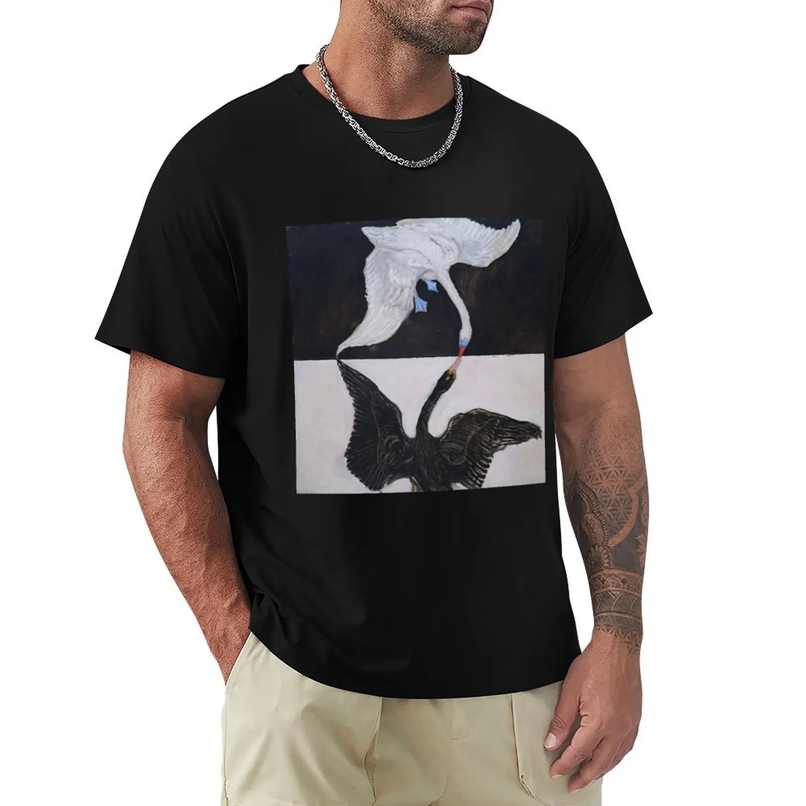 Hilma af Klint The Swan, No.1, Group IX-SUW T-Shirt Simple Line Art Print Tee
