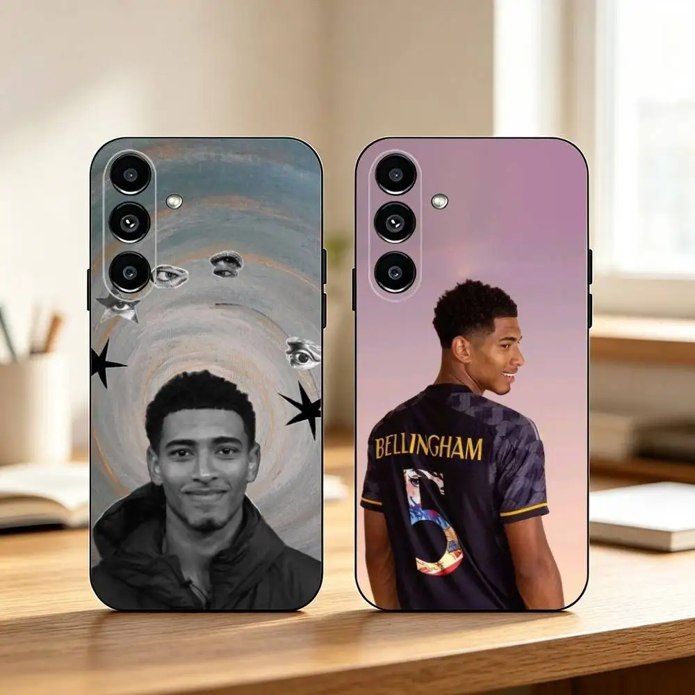 Jude-E Bellingham Football  Phone Case Black Silicone Soft For Samsung Galaxy A73,A72,A71,A70,A53,A52,A51 Gift