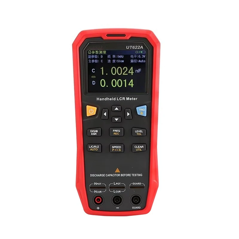

UT622A Digital LCR Meter Handheld Frequency Inductance Resistance Capacitance Tester Multimeter Ohmmeter