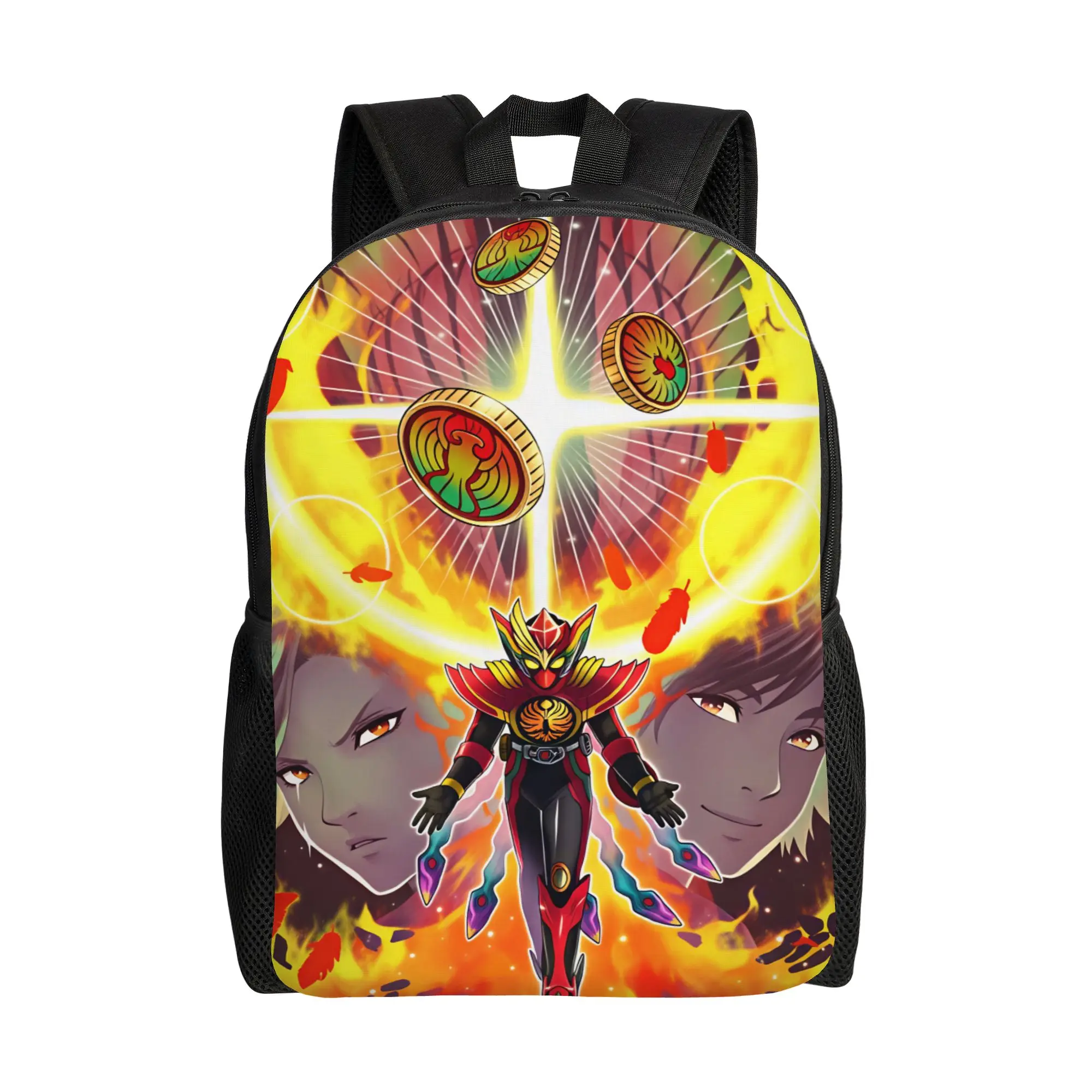 Kamen Riders Backpack  Casual Backpacks Women Outdoor Style Lightweight School Bags Custom Rucksack