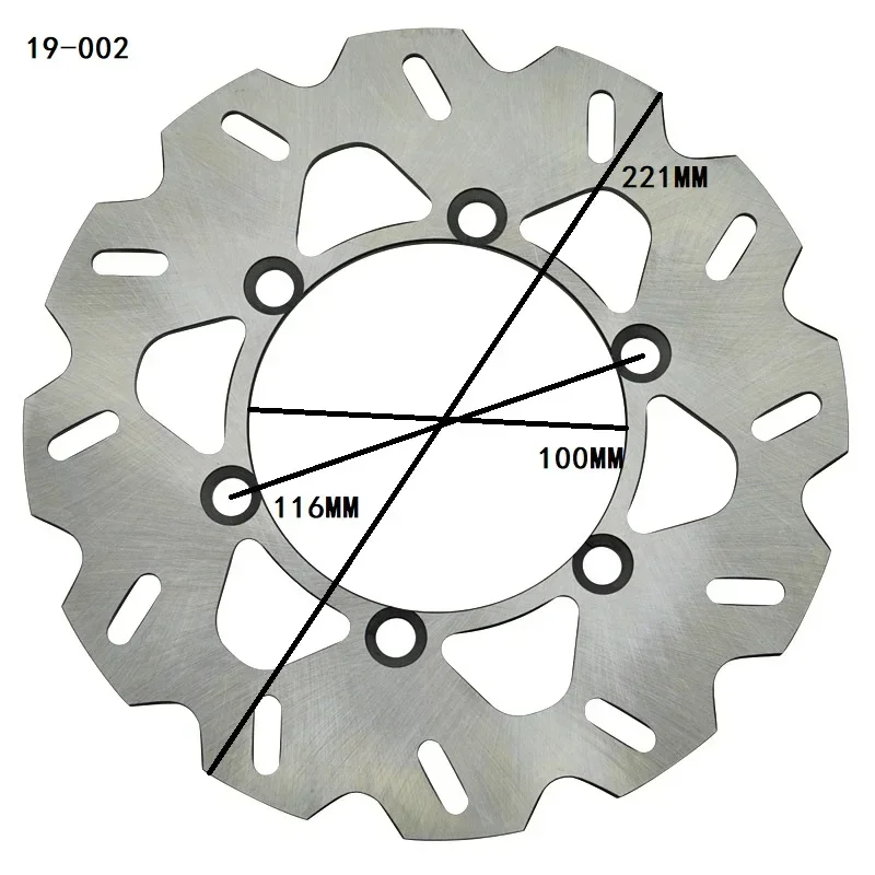 Motorcycle Rear Brake Disc Rotor For Kawasaki KDX125 90-97 KDX200 88-93 95-06 KDX220 94-06 KDX250 91-94 KLX250 98-08