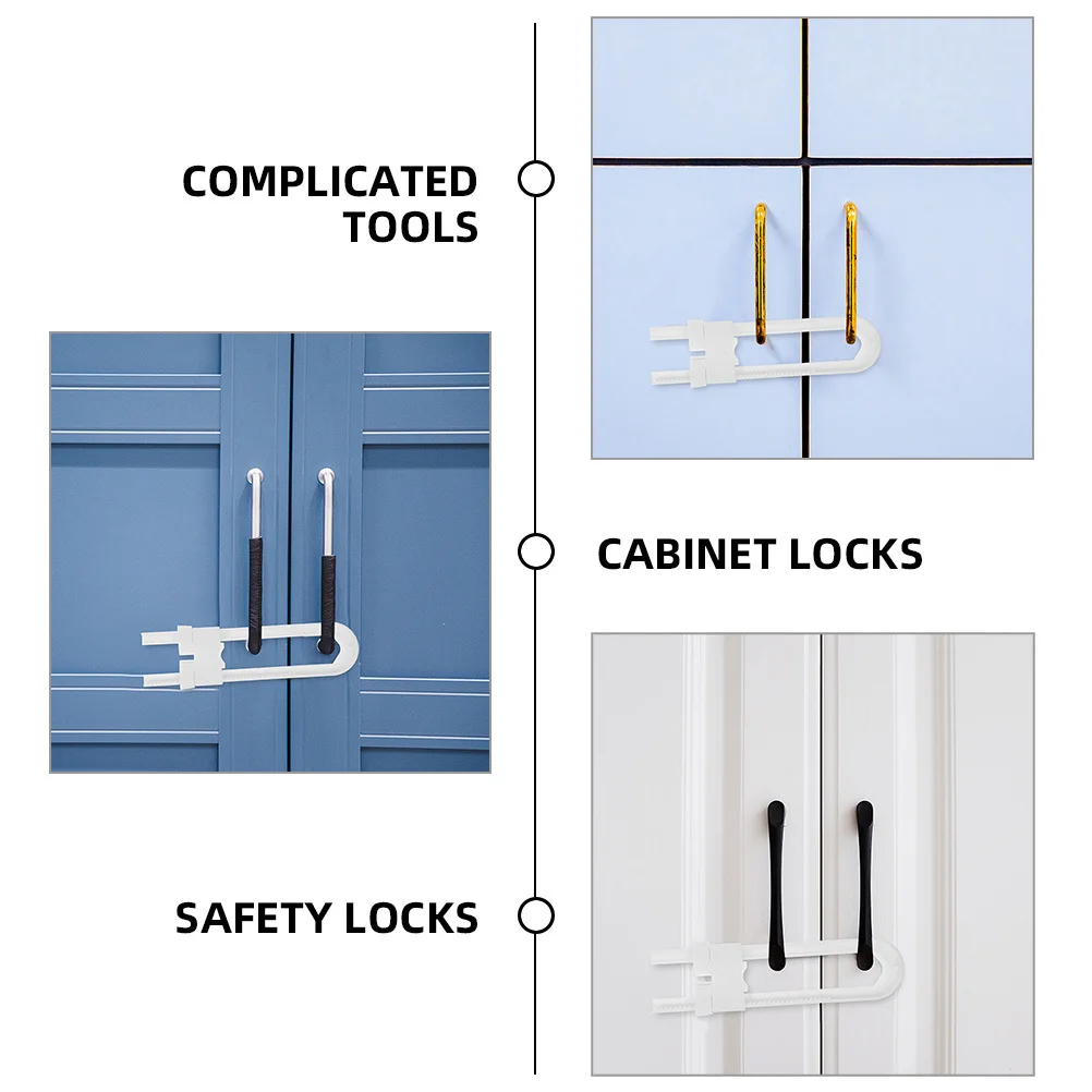 

6 шт., замки для безопасности детей, детские защелки для ящиков, дверей, шкафов, безопасные, простые в установке замки для шкафов