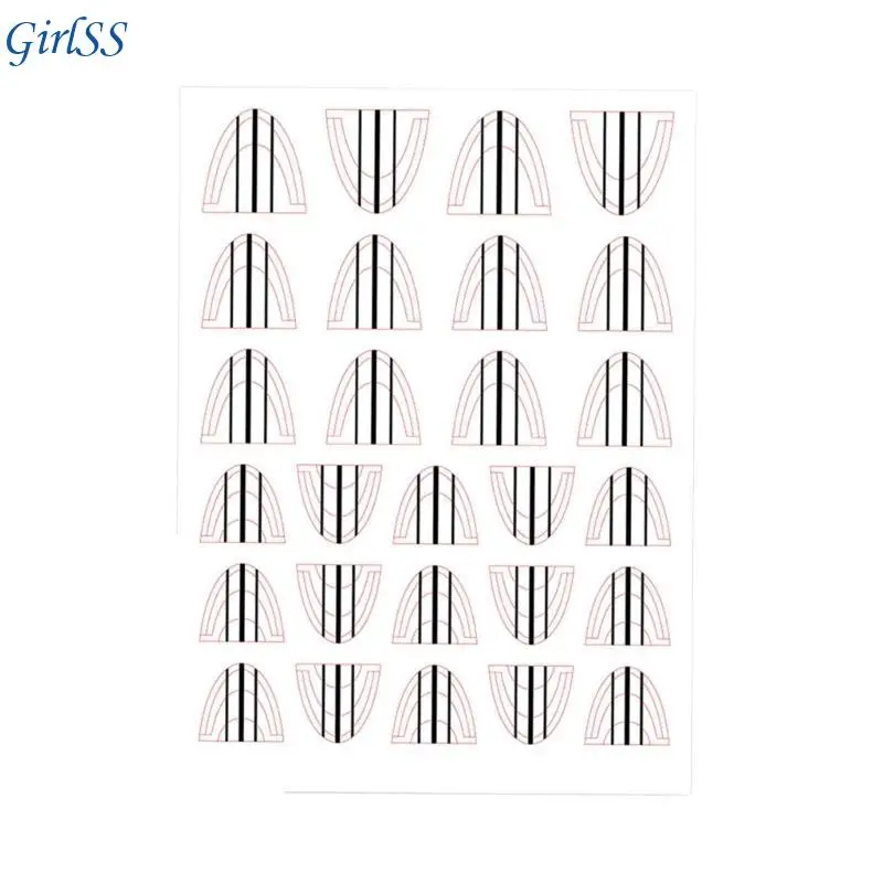 3D Plaids Line Art Stickers,Adhesive Art Decals French Stickers Decals Art Supplies for Women Girls T4MB