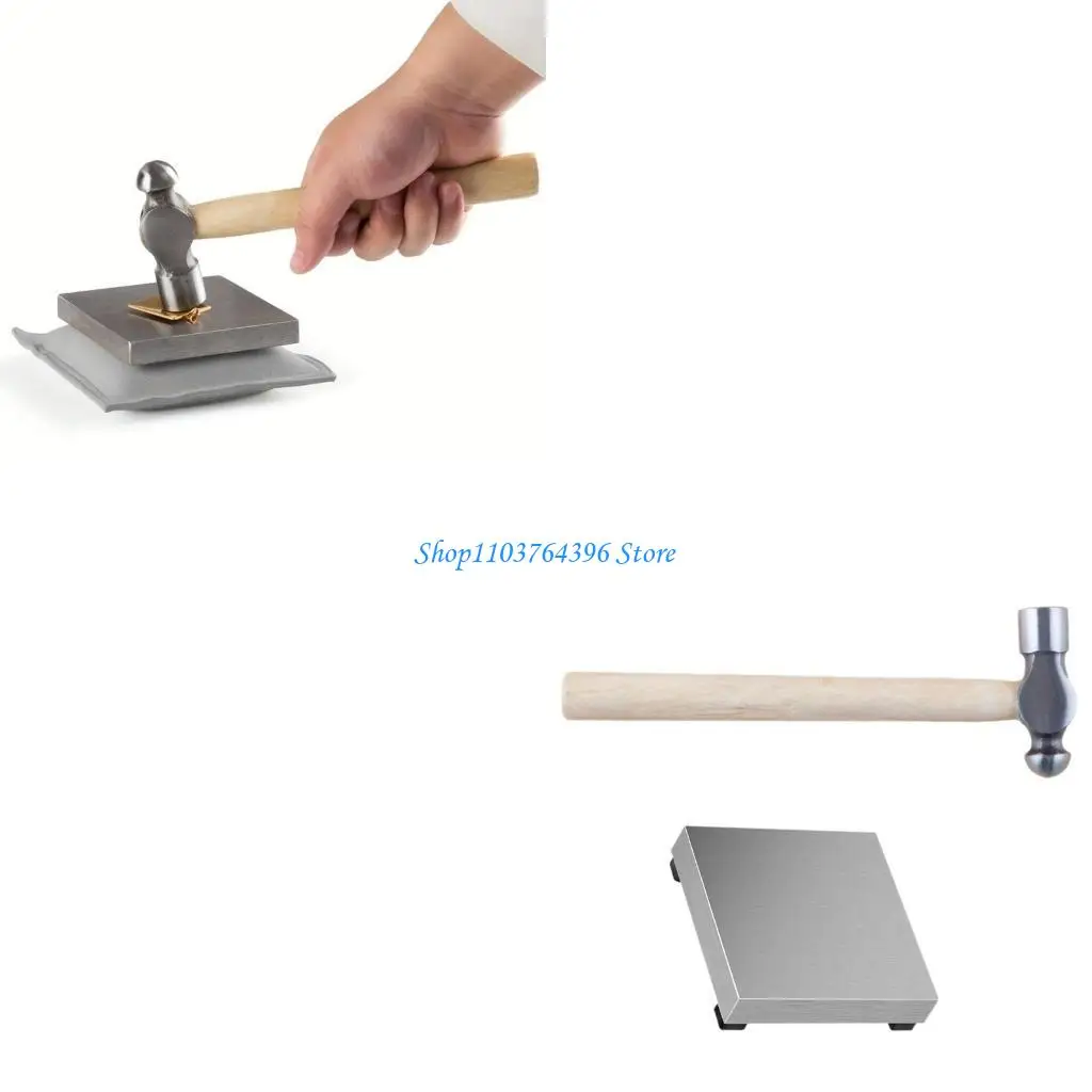 

Jewelry Crafting Tool Stamping Hammer Metal Jewelry Stamping Block for Jewelry