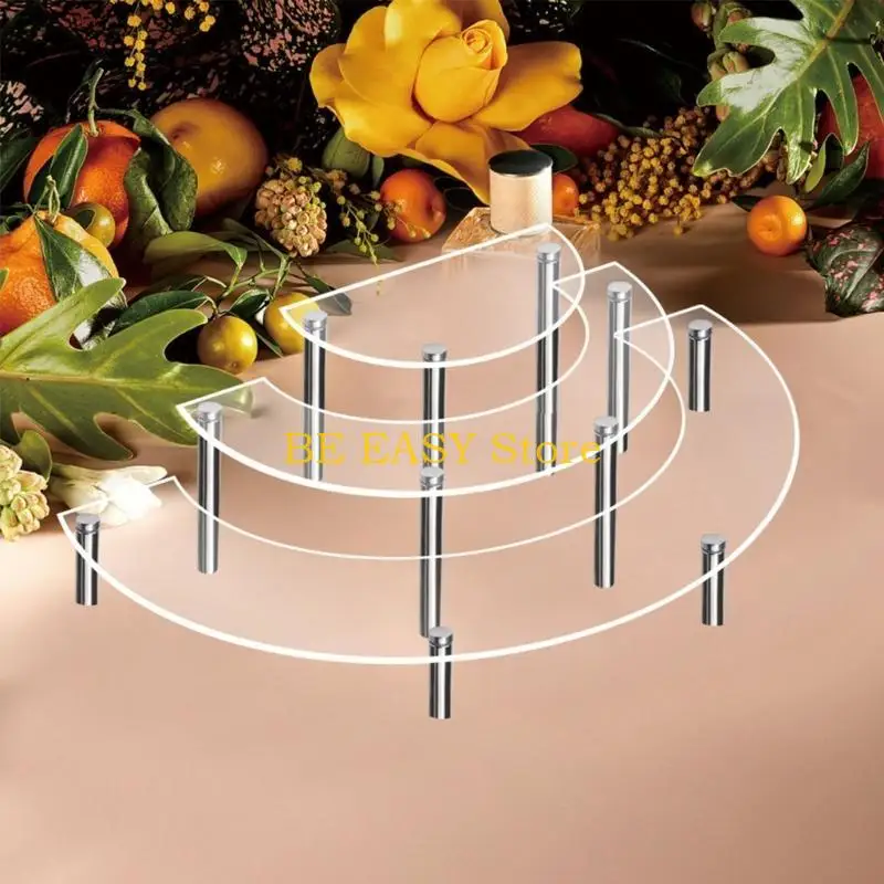 E28F 3 stks/set Acryl Cake Display Rack Tafel Bruiloft Cupcake Dessert Display Rack