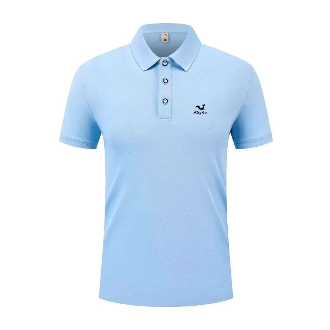 2026 Summer New Men's and Women's Breathable Polo Shirt Business Leisure High Quality Collar T-shirt