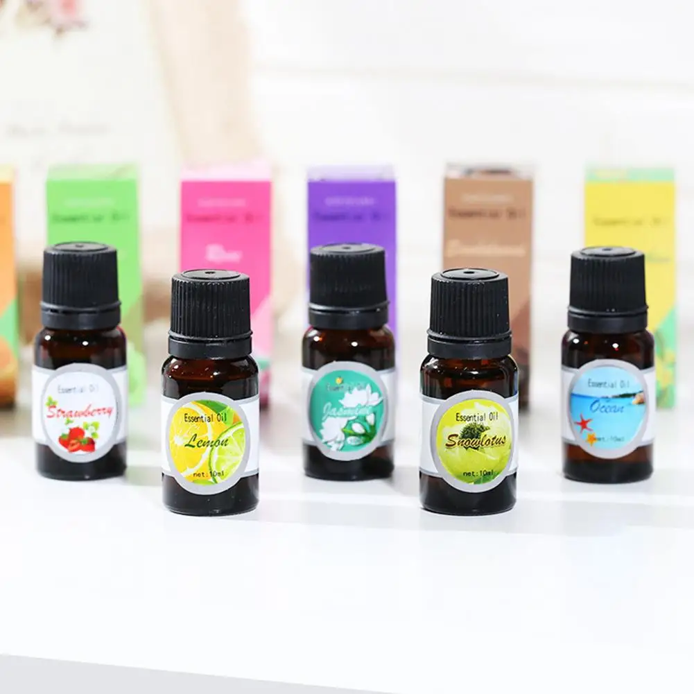 10ML Essential Oil Effective Deodorant Aromatherapy Versatile Fragrance Oil Home Bathroom Room Hotel Glass Bottle Scented Oils