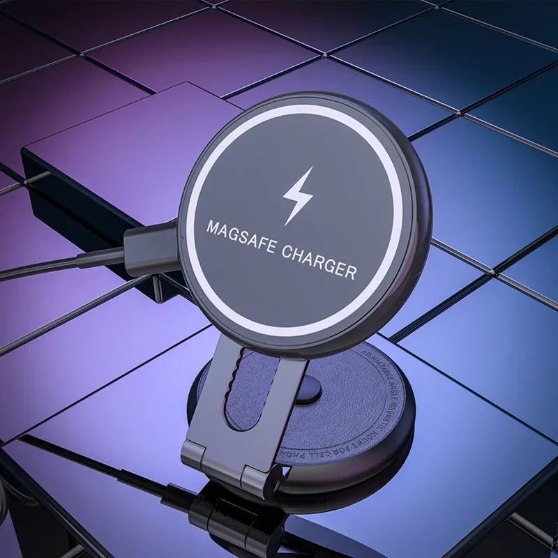 

Magnetic Car Wireless Charger Stand For Tesla Model 3 Y Magsafe iPhone 13 12 Pro Max Mini Car Mount Phone Holder Qi