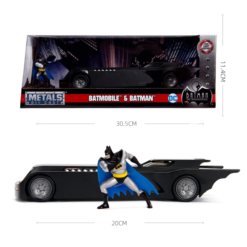 JADA Batman The Animated Series Batmobile 1:24 Model samochodu odlewany ciśnieniowo JD30916