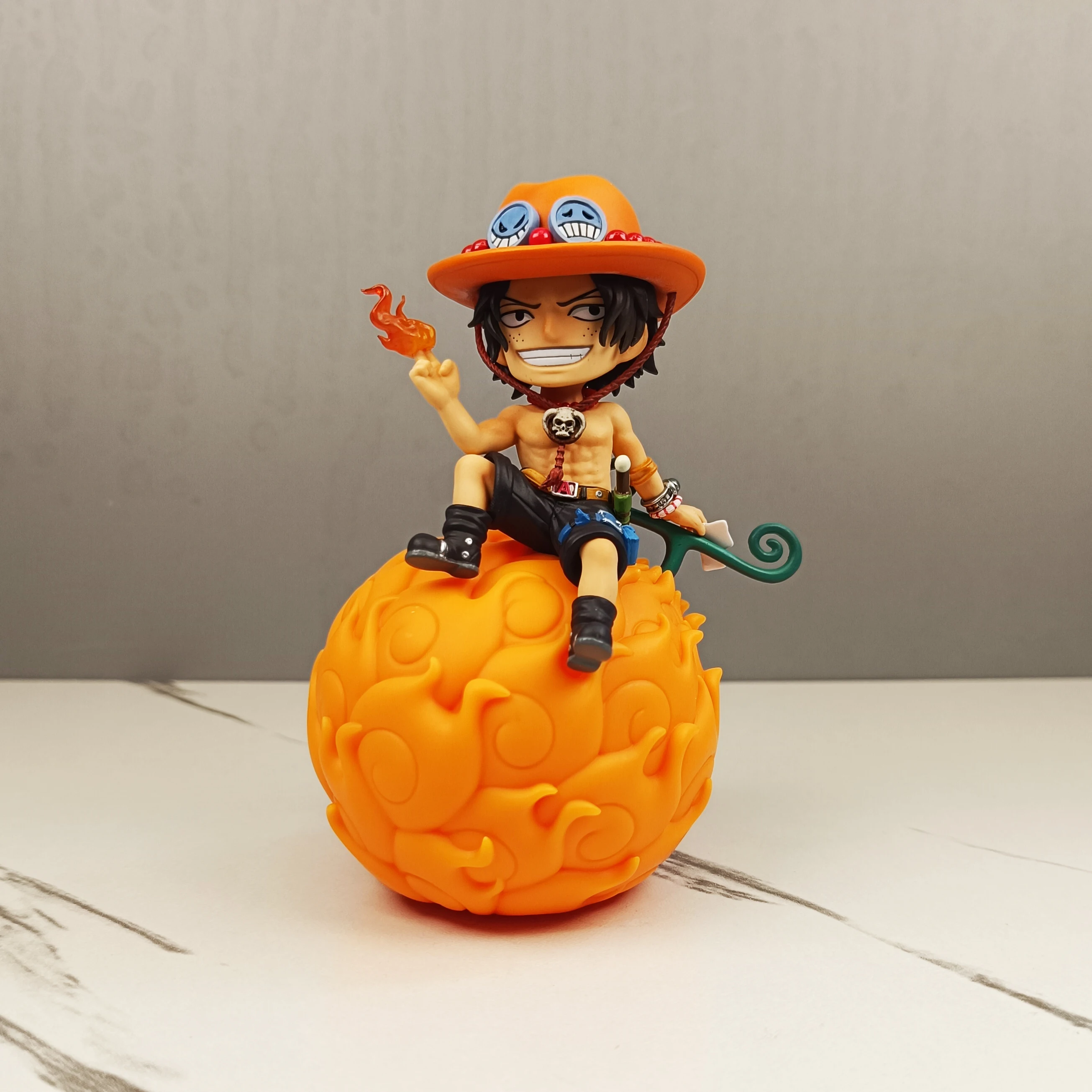 Figurki anime One Piece, 12 cm, Owoc Diabła Ace, figurka akcji, model, lalka, kolekcja zabawek, prezenty
