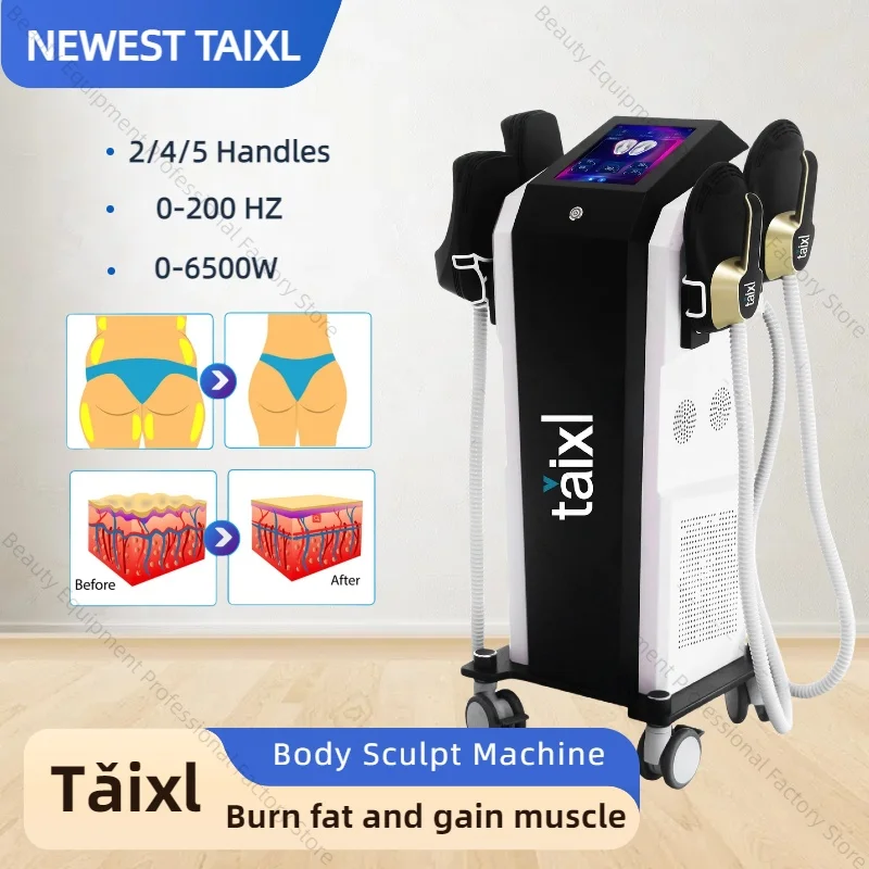 

TAIXL 6500W 200HZ Body Shaping Machine Muscle Shaping Weight Loss and Fat Removal Electromagnetic Vibration Burns Fat