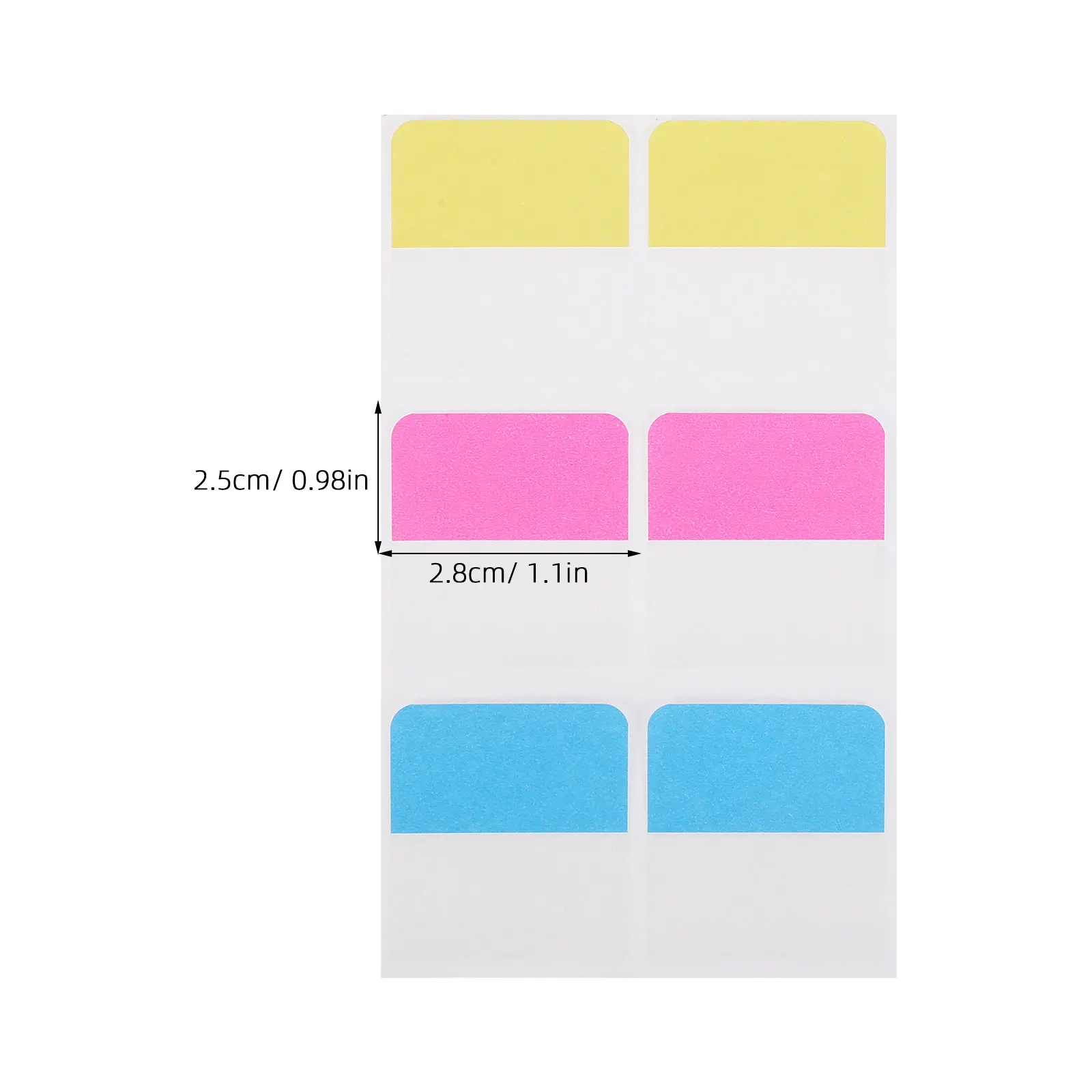 60Pcs Colorful Sticky Index Labels Writable Page Markers Tabs for Notebook File Classification Binder Folder Planner Supplies