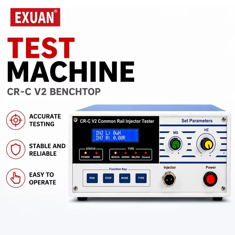 Diesel Fuel Injector Tester High-pressure Common Rail Injector ECU Signal Simulation Resistance Inductance Tester Validator