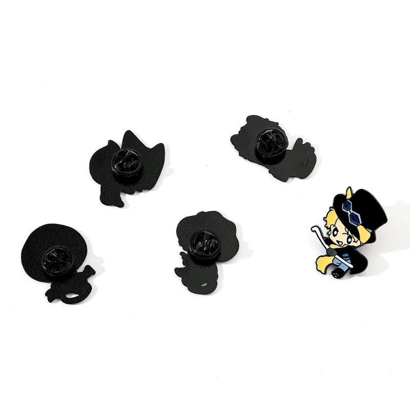 5 Stück japanischer Anime Monkey D. Ruffy Sabo Ace Zero Sanji Metallmedaille Geschenk