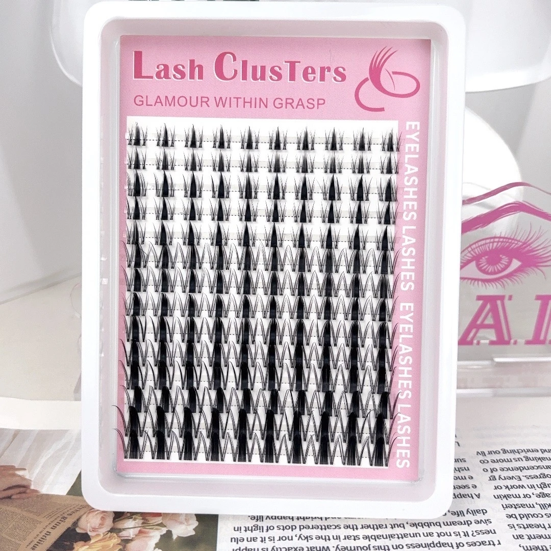 140 Cluster mit falschen Wimpern in Form von kleinen Hasen, 9–16 mm Länge, für bezaubernde Augen, die Sie noch charmanter und schöner machen, pro Stück – Detail 4