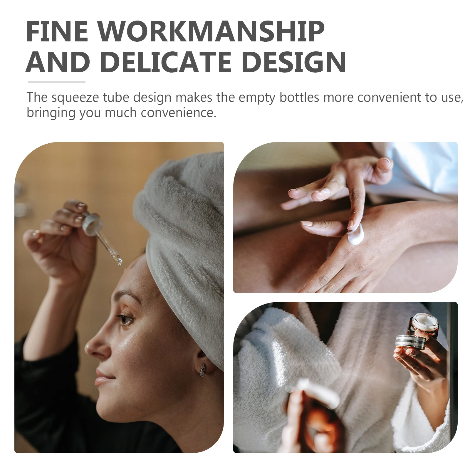 

12Pcs Dispenser Bottles Portable Lightweight Squeeze Tube Containers Travel Makeup Lotion Storage Refillable Bottles